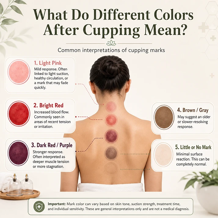 Chiropractic Plano TX Cupping Therapy Colors Meaning